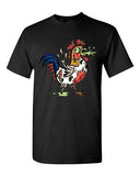 Zombie Rooster Undead Animals Devil Monster Horror Adult DT T-Shirt Tee