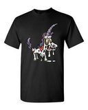 Zombie Unicorn Undead Animals Devil Monster Horror Adult DT T-Shirt Tee