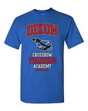 Dixon Crossbow Training Academy Funny Parody Zombie Walker Adult DT T-Shirt Tee