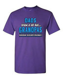 Dad Know A Lot But Grandpas Know Everything Funny Humor DT Adult T-Shirt Tee