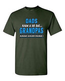 Dad Know A Lot But Grandpas Know Everything Funny Humor DT Adult T-Shirt Tee