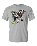 Zombie Cow Undead Animals Devil Monster Horror Adult DT T-Shirt Tee