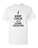 Keep Calm And Love Palestine Country Patriotic Novelty Adult T-Shirt Tee