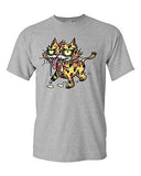Zombie Cat Undead Animals Devil Monster Horror Adult DT T-Shirt Tee