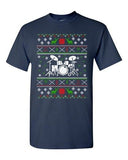 Drums Drummer Music Note Reindeer Ugly Christmas Funny Adult DT T-Shirt Tee