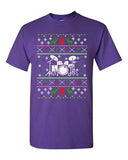 Drums Drummer Music Note Reindeer Ugly Christmas Funny Adult DT T-Shirt Tee