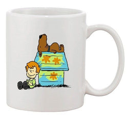 Scoopy Dog Home Peanuts Cartoon Horror Parody Salih Gonenli DT White Coffee Mug