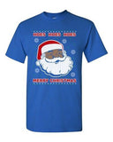 Hoes Hoes Hoes Merry Christmas Santa Ugly Xmas Funny Adult DT T-Shirt Tee
