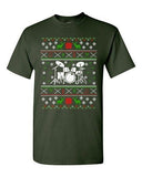 Drums Drummer Music Note Reindeer Ugly Christmas Funny Adult DT T-Shirt Tee