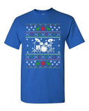 Drums Drummer Music Note Reindeer Ugly Christmas Funny Adult DT T-Shirt Tee