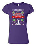 Junior Merry Christmas Hunting Dog Animals Ugly Christmas Funny DT T-Shirt Tee