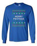 Long Sleeve Adult T-Shirt Merry Festivus Ugly Christmas Season Parody Funny DT