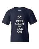 Keep Calm And Lax On Novelty Youth Kids T-Shirt Tee