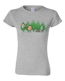 Junior Randy Otter Caterpillar Butterfly Leaf Funny Arts Portray DT T-Shirt Tee
