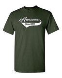 Awesome Since 1974 With Tail Age Happy Birthday Gift Funny DT Adult T-Shirt Tee