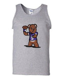 Teddy Bear Quarterback Sports Minnesota Ball Football Funny DT Adult Tank Top