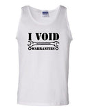 I Void Warranties Mechanic Wrench Humor Novelty Statement Graphic Adult Tank Top