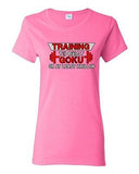 Ladies Training To Beat Goku Parody Anime Gym Workout Funny Humor DT T-Shirt Tee