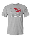 I Love Daryl Crossbow Zombies Apocalypse Hunter TV Show DT Adult T-Shirt Tee