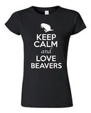 Junior Keep Calm And Love Beavers Rats Rodents Animal Lover Humor T-Shirt Tee