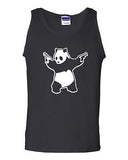 Panda Guns Second Amendment AR15 Funny Novelty Symbol Graphics Adult Tank Top