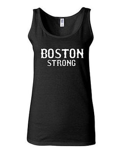 Junior Boston Strong Novelty State Honor Campaign Slogan Graphic Tank Top