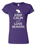 Junior Keep Calm And Love Beavers Rats Rodents Animal Lover Humor T-Shirt Tee