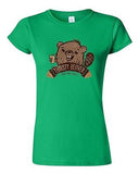 Junior Thirsty Beaver Log Cute Animal BeanePod Artworks Art Funny DT T-Shirt Tee