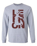 Long Sleeve Adult T-Shirt Lebron Cleveland Basketball Ball Jersey MVP Fan Wear