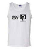 Sin B Tan B = Cos B Math Funny Humor Novelty Statement Graphics Adult Tank Top