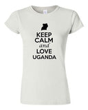 Junior Keep Calm And Love Uganda Country Nation Patriotic Novelty T-Shirt Tee