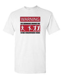 Warning If Zombies Chase Us Tripping You Walking Dead Adult DT T-Shirts Tee