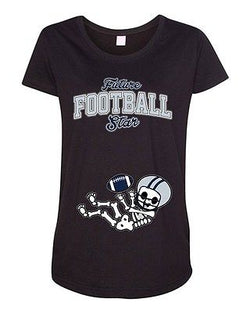 Future Football Star Dallas Baby Skeleton Maternity DT T-Shirt Tee