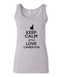 Junior Keep Calm And Love Cameroon Country Nation Patriotic Sleeveless Tank Top