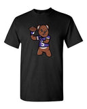 Teddy Bear Quarterback Sports Football Minnesota Funny Fan DT Adult T-Shirt Tee