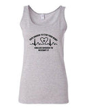 Junior Cute Enough To Stop Your Heart Heartbeat Graphic Humor Novelty Tank Top