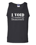 I Void Warranties Mechanic Wrench Humor Novelty Statement Graphic Adult Tank Top