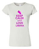 Junior Keep Calm And Love Liberia Country Nation Patriotic Novelty T-Shirt Tee