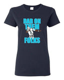 Ladies Dab On Them Folks Football Sports Dance Touchdown Funny DT T-Shirt Tee