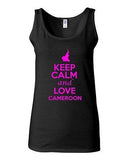 Junior Keep Calm And Love Cameroon Country Nation Patriotic Sleeveless Tank Top