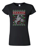 Junior Braaap Motorcycles Bike Riders Ride Ugly Christmas Humor DT T-Shirt Tee