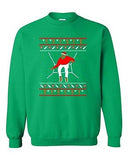 Bling Santa Sweater Music Song Ugly Christmas Funny Humor DT Crewneck Sweatshirt