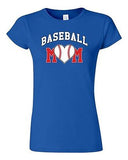 Junior Baseball Mom Heart Sports Novelty DT T-Shirt Tee