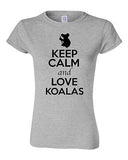 Junior Keep Calm And Love Koalas Bear Wildlife Animal Lover Humor T-Shirt Tee