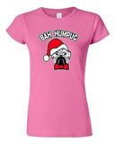Junior Bah Humpug Funny Christmas Cute Dog Pets Xmas Santa Hat DT T-Shirt Tee