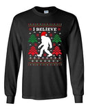 Long Sleeve Adult T-Shirt I Believe Sasquatch Big Foot Ugly Christmas Funny DT