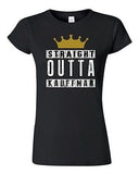 Junior Straight Outta Kauffman Crown Baseball Ball Game Sports DT T-Shirt Tee