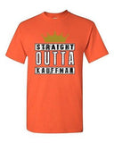 Straight Outta Kauffman Crown Baseball Sports DT Adult T-Shirt Tee