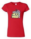 Junior Too Cute To Eat Birthday Cake Sweet Food Dessert Novelty DT T-Shirt Tee