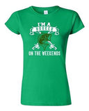 Junior I'm A Hooker On The Weekends Fishing Fish Girl Funny Humor DT T-Shirt Tee